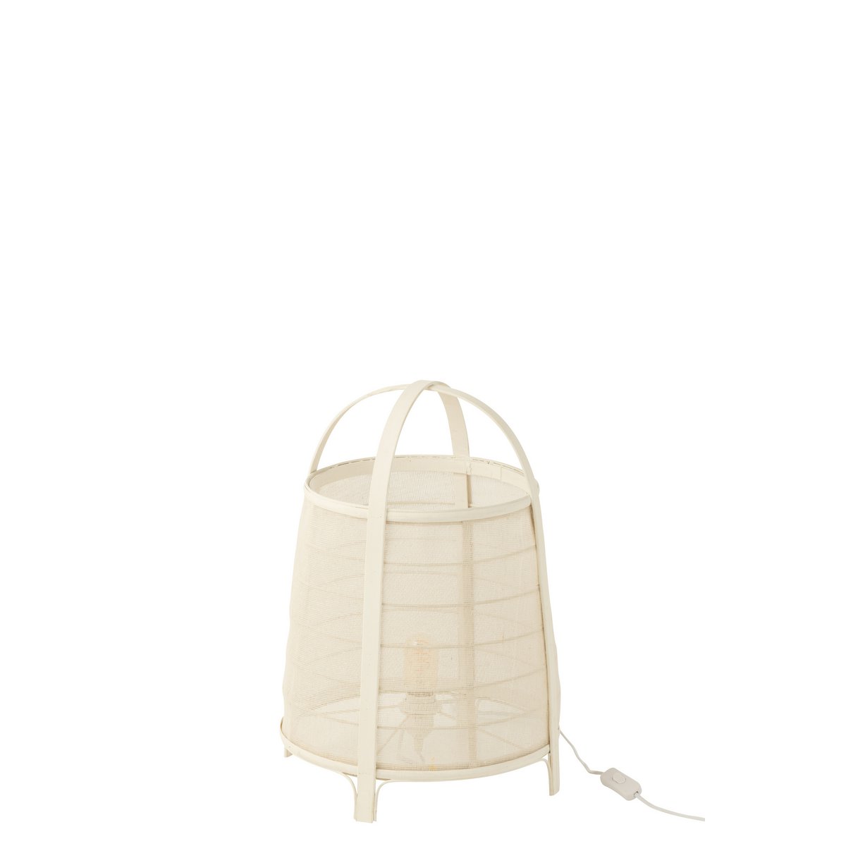 Détail de la texture en coton de la lampe J-Line Rya