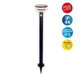 LAMPE SOLAIRE SOLAIRE LED "Nora" avec brochette de terre, pour l'extérieur, la brochette de terre en métal et en plastique en noir, avec LED intégrée