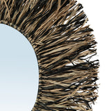 Le Miroir à Franges en Raphia - Noir Naturel - M