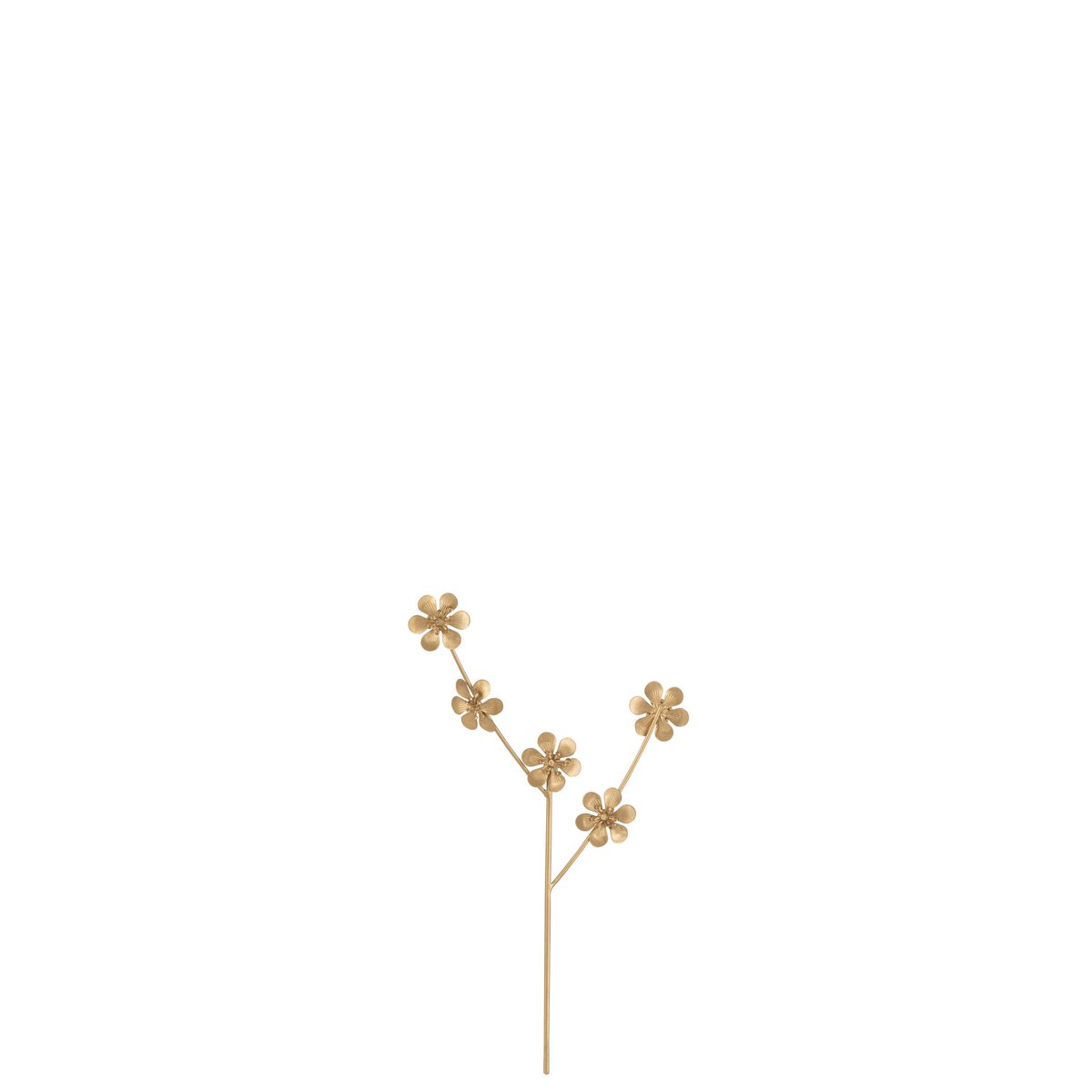 Fleur J-Line en métal doré - décoration élégante pour intérieur