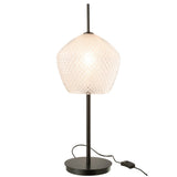 Lampe J-Line Glas - vue de face, design élégant en verre blanc