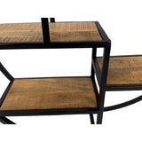 Étagère murale suspendue à livres de livres gegaux Bookboard 80 x 80 x 20 cm Bolton Metal Frame Black Matt