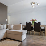 3 appliques LED. Spot de plafond "Feltre" d:28cm