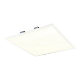 Panneau d'assemblage LED Mondera, lampe de montage en métal et en plastique en blanc avec des LED fermement installées, 29,5 x 29,5 cm pour les intérieurs