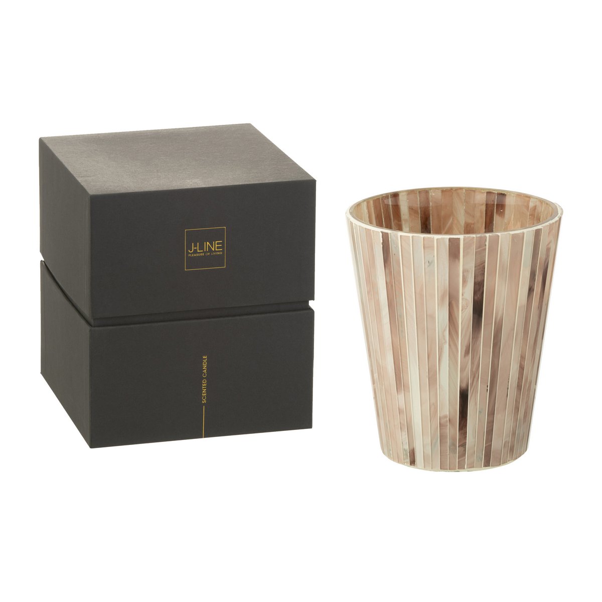 Bougie parfumée J-Line Noa en situation dans un salon moderne