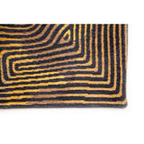 Eco Rug - Black Gold - Tapis marron, noir et or
