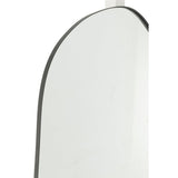 Miroir J-Line Extrema noir, vue frontale avec cadre en métal