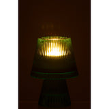 Photophore J-Line Hat en verre vert - ambiance décorative