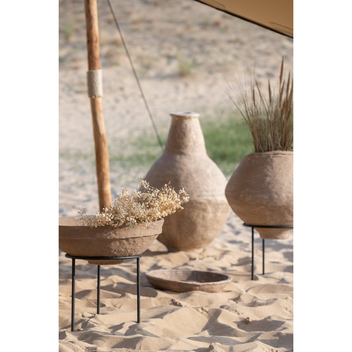 Vase Chad extra-large, vue latérale montrant la forme et la hauteur