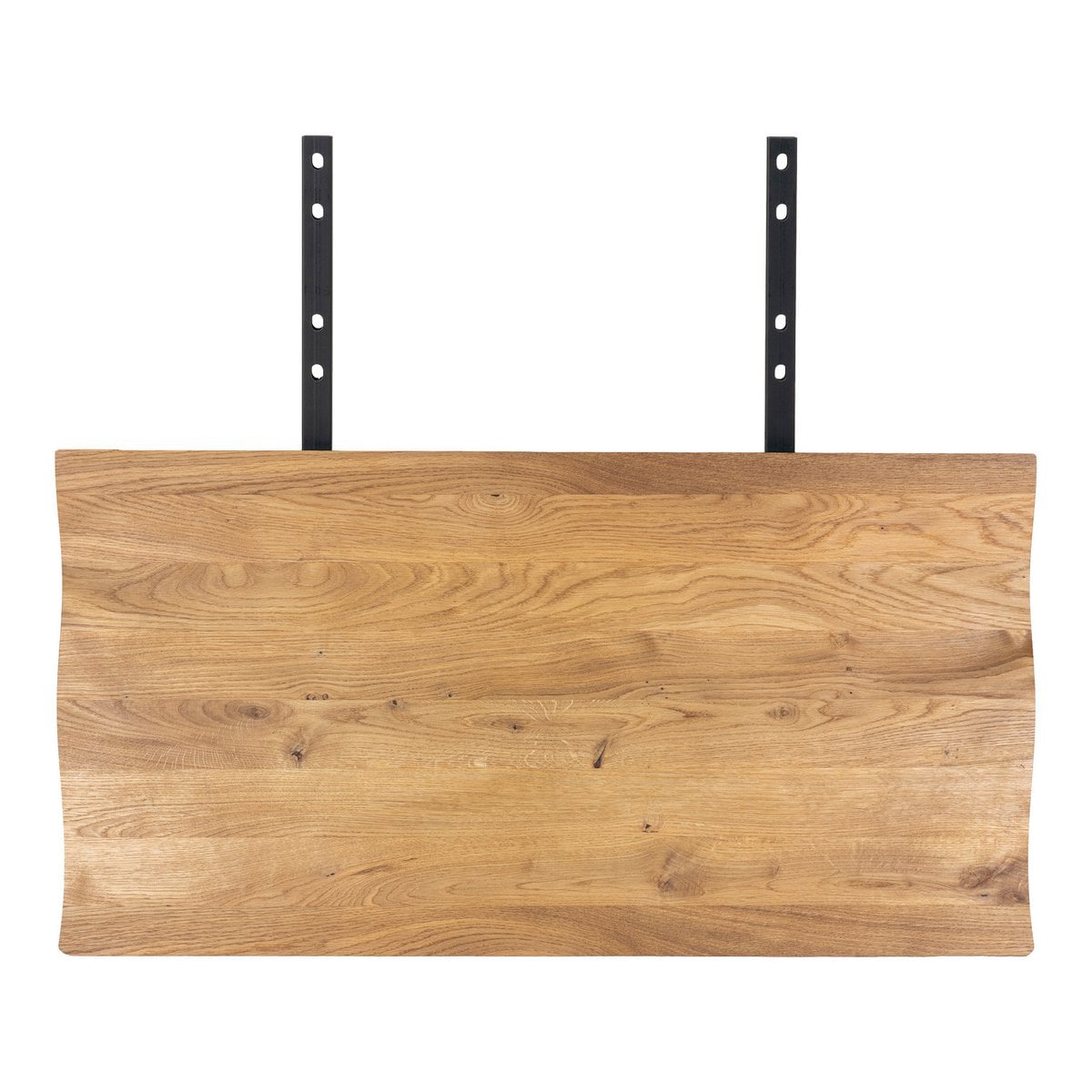 Plaques d'extension pour table Toulon en chêne naturel avec bord ondulé