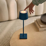 Lot de 4 lampes à poser rechargeables bleues avec station de recharge