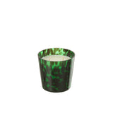 Bougie parfumée J-Line Noa en verre vert, élégante et raffinée