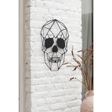 Détail du crâne en métal noir - décoration murale J-Line