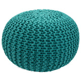 Pouf Ø 55 h 37 h 37 tabouret de tricot siège de planche de sol de pouf durable