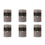 Bougie cylindrique XL J-Line, vue de face avec couleur gris foncé