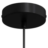 Suspension Design bois D70cm  ROLLING - Kit cable noir et rosace métal