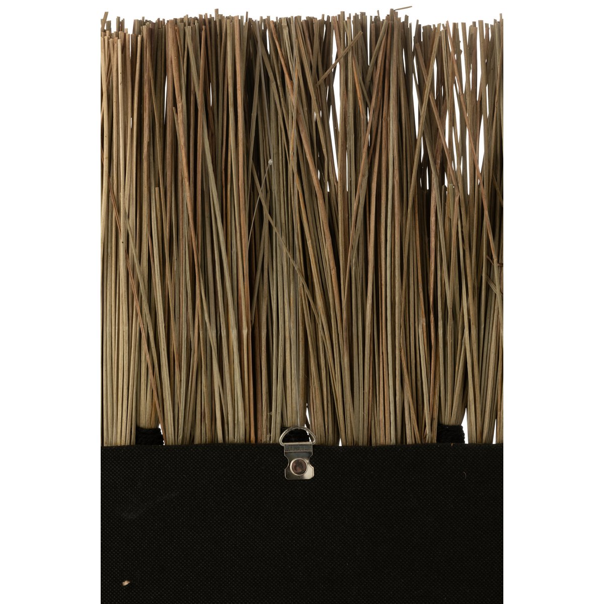 Miroir J-Line Oval en verre noir et naturel, design élégant
