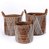 Panier à linge | Panier de plantes | Panier de rangement JUWANA en fibre de bananier