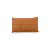 La Housse de Coussin en Cuir à Six Panneaux - Camel - 30x50