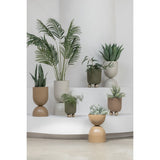 Cache-pot Toner en métal, ambiance salon moderne
