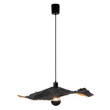 Paper Pendant Light "Paper Crazy" Ø 56 cm en papier couché en noir, socket E27, éclairage pour le salon ou le bureau
