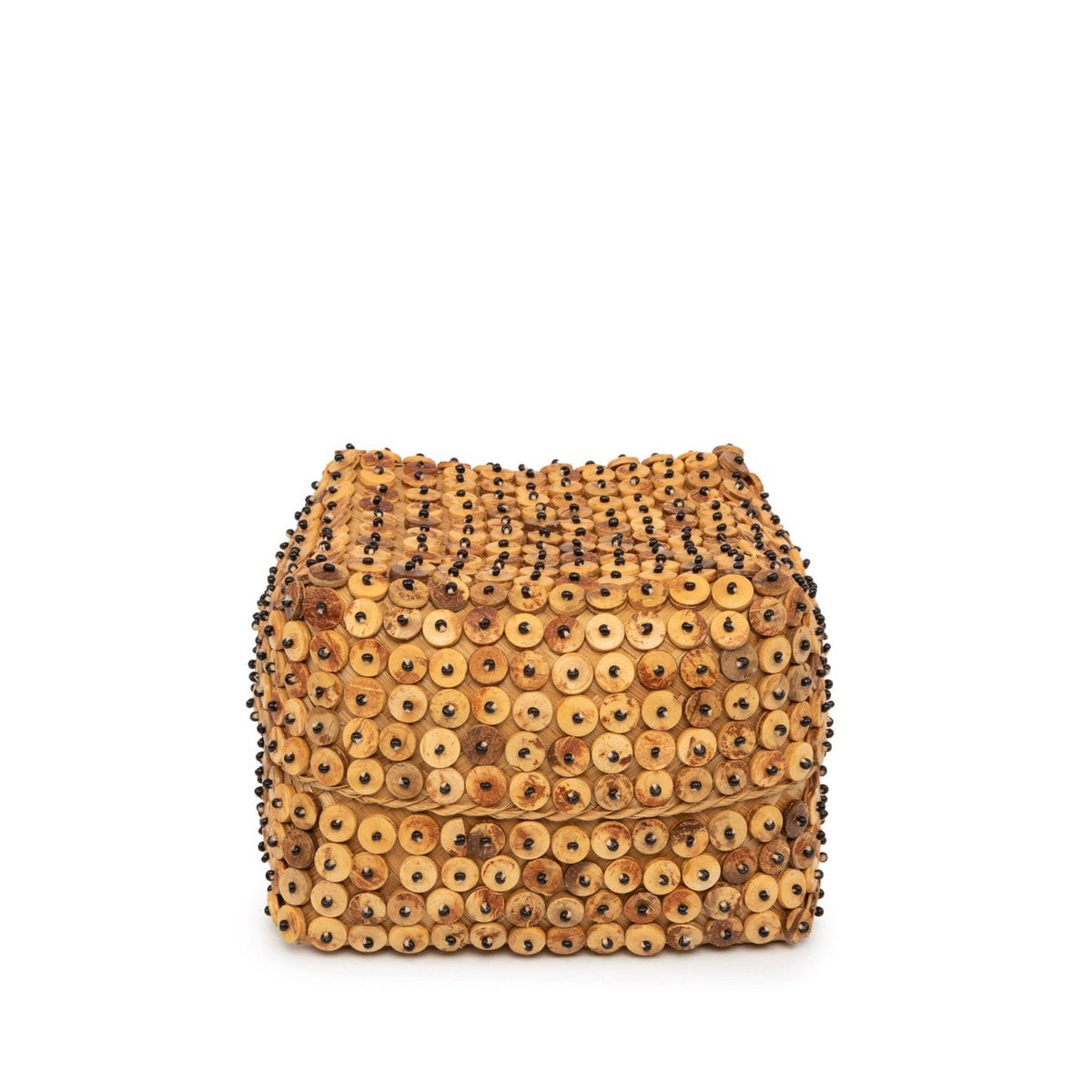 Panier en coque de coco naturel - vue de face