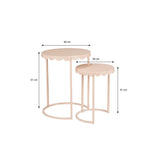 Ensemble de tables d'appoint Lara Rose Clair
