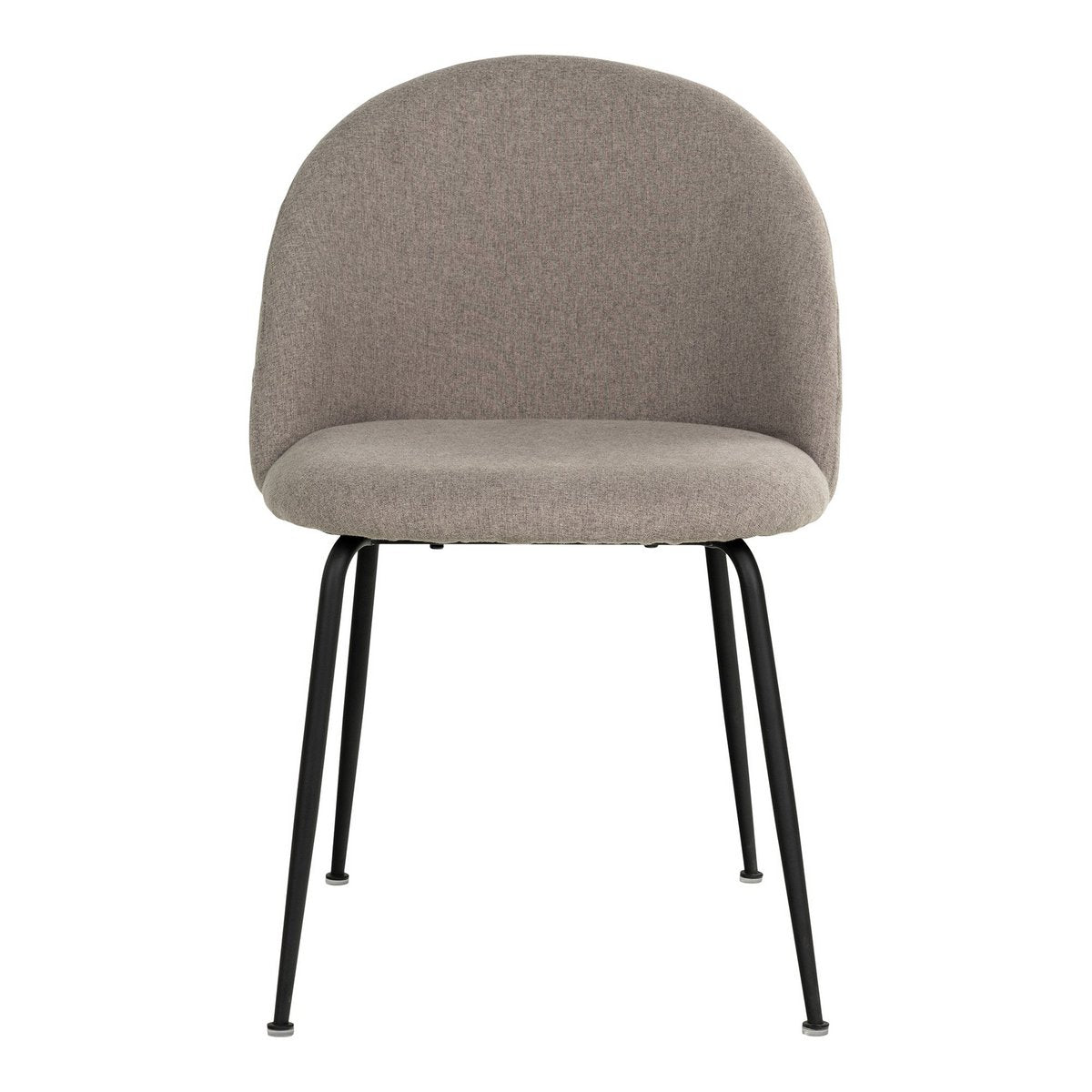 Détail du tissu en polyester de la chaise Geneve, couleur pierre