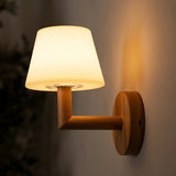 Applique murale rechargeable en bois marron clair Ted