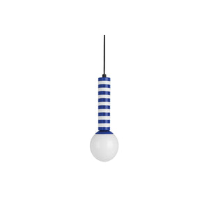 Lampe à suspension rayée rétro