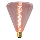 Lampe à LED "Dilly" E27 version 4 watt métal et verre en rouge