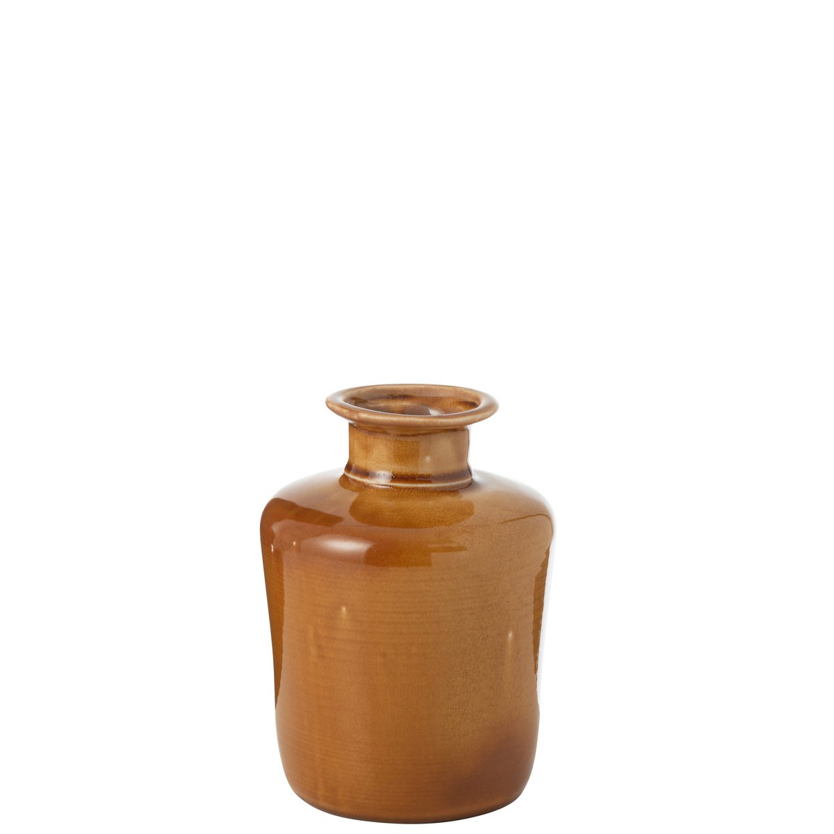 Vase Nova J-Line en porcelaine moutarde - détail de la texture