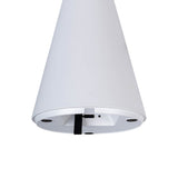 Lampe de table de batterie solaire "Palu" pour l'extérieur et à l'intérieur, en plastique en blanc, 20 cm de haut