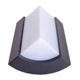 LED sur la lampe murale extérieure "Rico" de 14,8 cm de haut, en métal et en plastique en anthracite, avec LED intégré