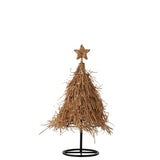 Arbre de Noël Étoile en Rotin Petit J-Line - décor naturel élégant