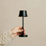 Lot de 8 lampes de table rechargeables noir minuit avec station