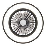 Loucles de plafond LED + ventilateur "Arioso" Ø 54 cm, en métal et en plastique, avec de nombreuses fonctions