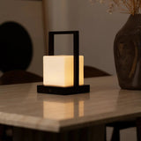 Lampe de table rechargeable Noah marron foncé