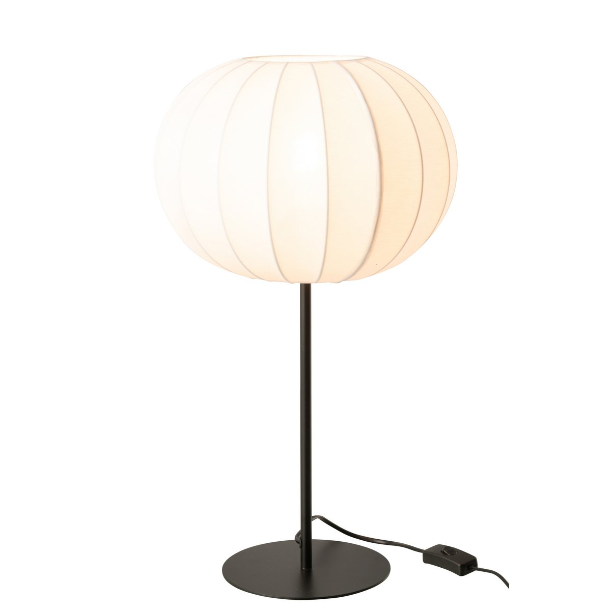 Lantern de lampe J-Line en métal blanc, vue de face