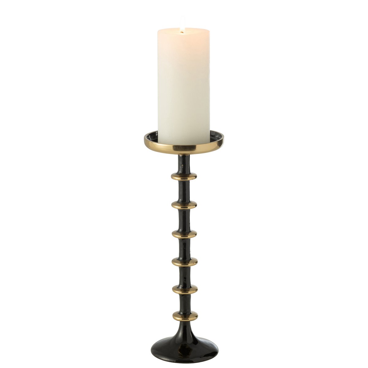 Ambiance intérieure avec le bougeoir J-Line sur une table