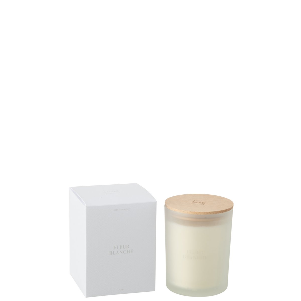 Bougie parfumée Fleur Blanche de J-Line, élégante et moderne