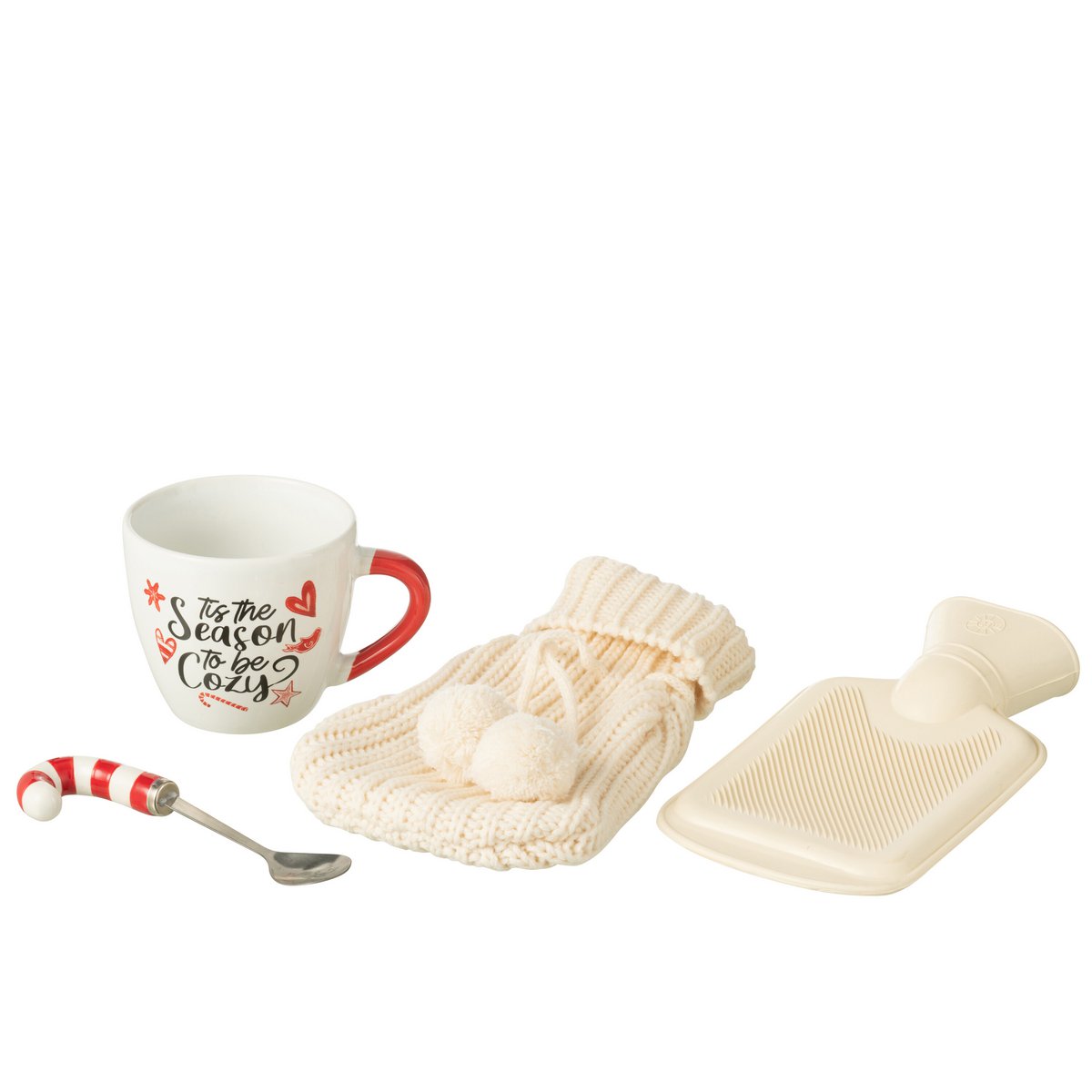Bouillotte en céramique rouge du coffret J-Line