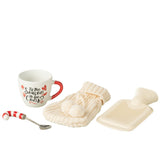 Bouillotte en céramique rouge du coffret J-Line