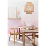 Chaise J-Line Square Open Sungkai sur un sol en bois