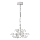 LED Crown "Ludwig" blanc Ø 66 cm, avec des LED fermement installées, métal en blanc
