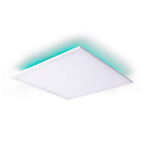 Smart Home LED Backlight Panneau Longueur côté 45 cm, de nombreuses fonctions, transport de lampe en métal et en plastique, LED intégrés