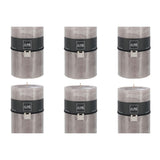 Bougie cylindrique J-Line gris, vue de face avec design épuré