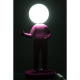 Détail de la lampe J-Resin en plastique rose