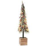 Détail du sapin de Noël J-Line, mettant en avant la texture du plastique