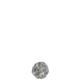 Boule de décoration J-Line en coquillages bleu clair, élégante et moderne